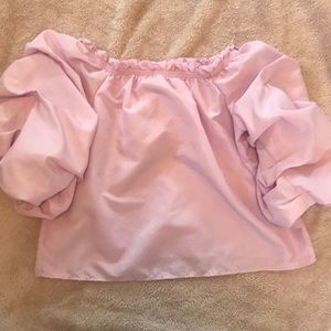 🎀 2/30 🎀 Off shoulder lilac lavender puff sleeve top